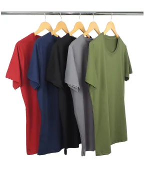 Kit 5 Camisetas Masculinas de Algodão Premium 22