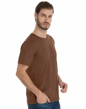 KIT 5 Camisetas de Algodão Premium Marrom