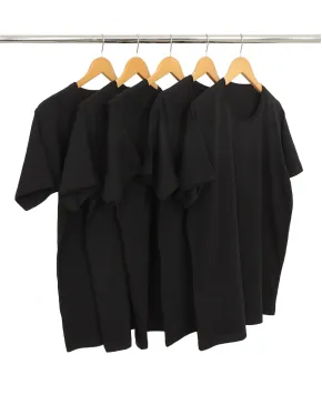 KIT 5 Camisetas de Poliéster/Sublimática Preta