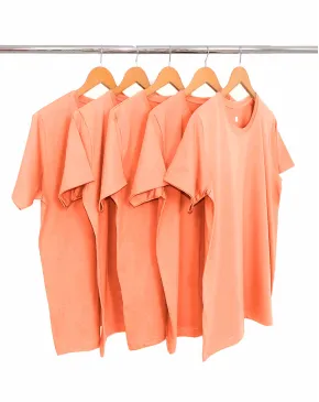 KIT 5 Camisetas de Algodão Premium Coral