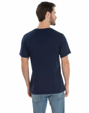 Camiseta de Poliéster/Sublimática Azul Marinho