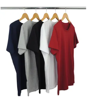 Kit 5 Camisetas Masculinas de Algodão Premium 14