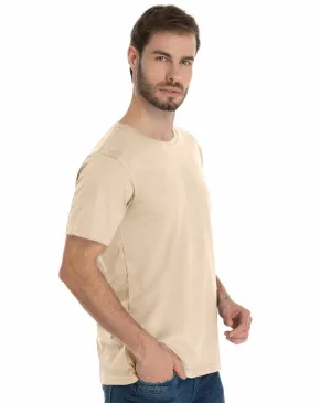KIT 5 Camisetas de Algodão Premium Areia