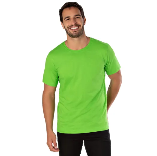 Camiseta de Algodão Premium Verde Limão