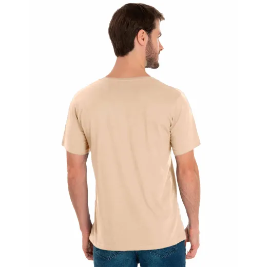 KIT 5 Camisetas de Algodão Premium Areia