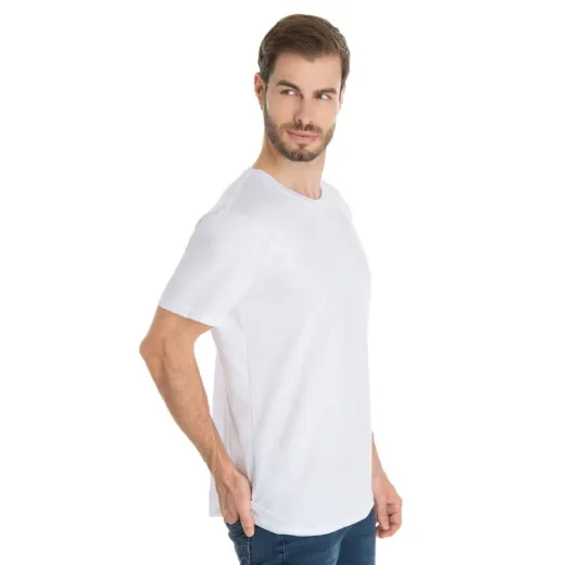 Camiseta de Algodão Premium Branca