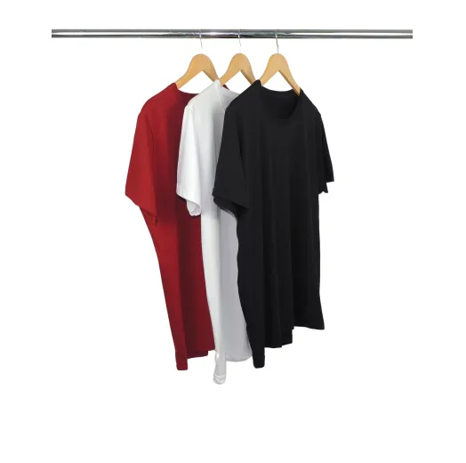 Kit 3 Camisetas Masculinas de Algodão Premium 3