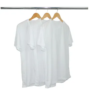 Kit 3 Camisetas Masculinas Dry Fit Branca Proteção UV 30+