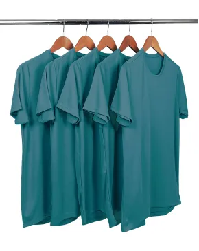 KIT 5 Camisetas Dry fit Verde Imperial Proteção UV 30+