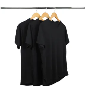 Kit 3 Camisetas Masculinas Dry Fit Preta Proteção UV 30+