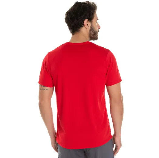 KIT 5 Camisetas Dry Fit Vermelhas Proteção UV 30+