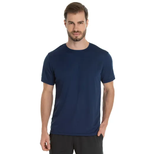 Camiseta Dry Fit Azul Marinho Proteção UV 30+