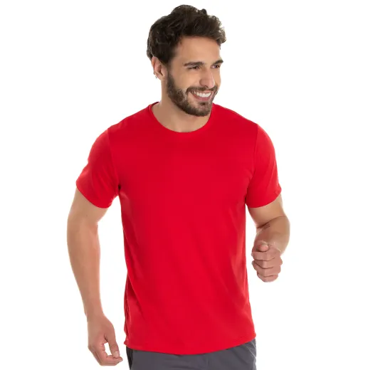 KIT 5 Camisetas Dry Fit Vermelhas Proteção UV 30+