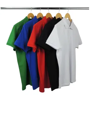 Kit 5 Camisas Polo Piquet Masculinas 16