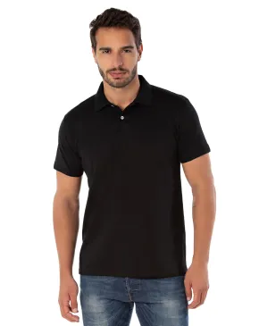 KIT 5 Camisas Polo Piquet Masculina Preta