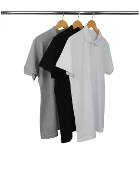 Kit 3 Camisas Polo Piquet Masculinas 3