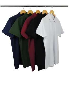 Kit 5 Camisas Polo Piquet Masculinas 15