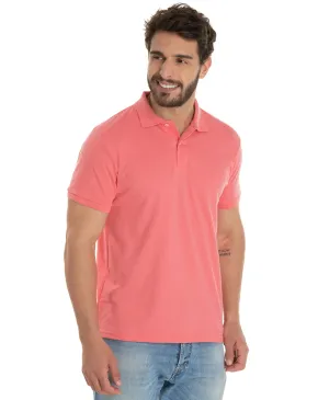 Camisa Polo Piquet Masculina Salmão