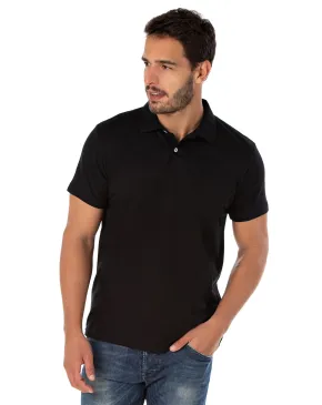 KIT 5 Camisas Polo Piquet Masculina Preta