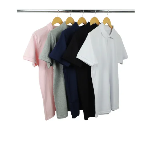 Kit 5 Camisas Polo Piquet Masculinas 18