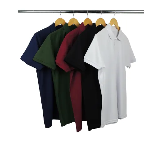 Kit 5 Camisas Polo Piquet Masculinas 15