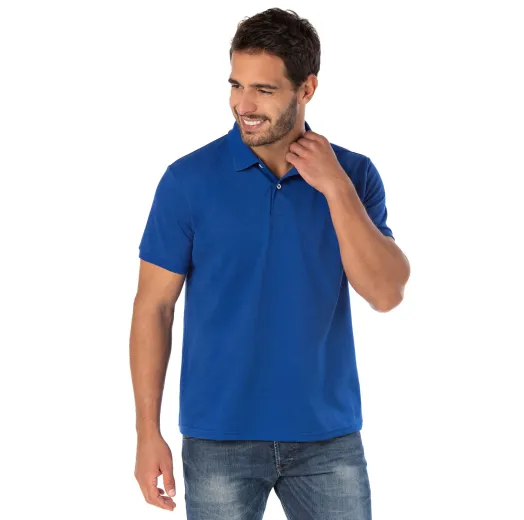 Camisa Polo Piquet Masculina Azul Royal