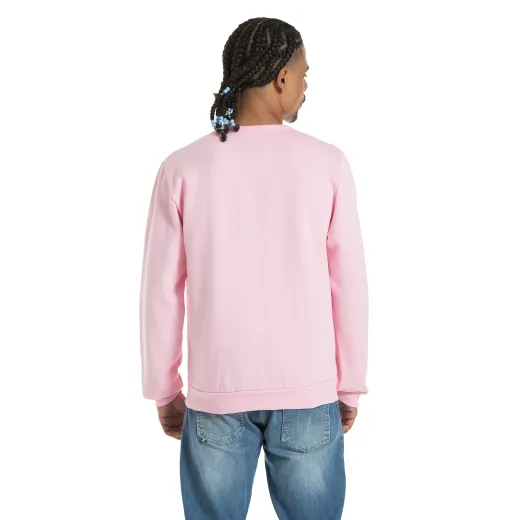 Blusão de Moletom Rosa Claro