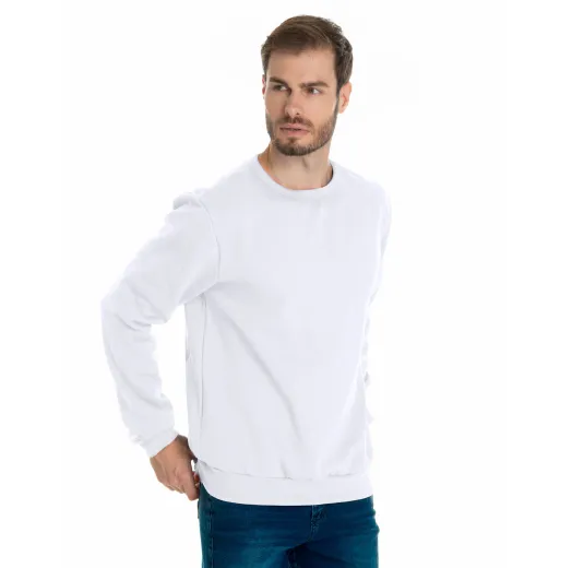 Kit 3 Blusões de Moletom Branco