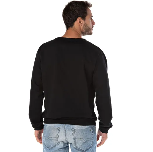 Blusão de Moletom Preto