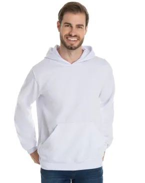 Moletom Canguru com Capuz Branco