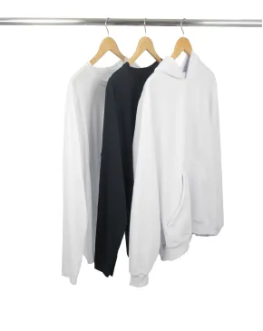 Kit 2 Manga Longa + Moletom Canguru Masculino 2