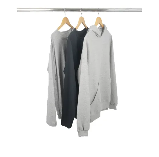 Kit 2 Manga Longa + Moletom Canguru Masculino 3