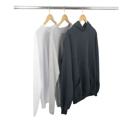 Kit 2 Manga Longa + Moletom Canguru Masculino 5