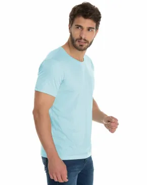 KIT 5 Camisetas de Poliéster/Sublimática Azul Bebê