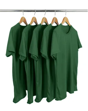 Kit 5 Camisetas PV / Malha Fria Verde Musgo