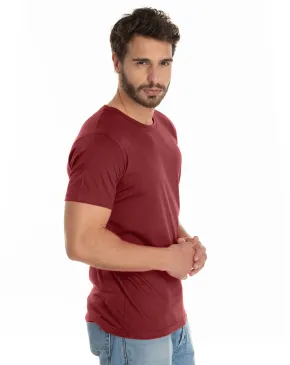 Camiseta Pv / Malha Fria Bordô