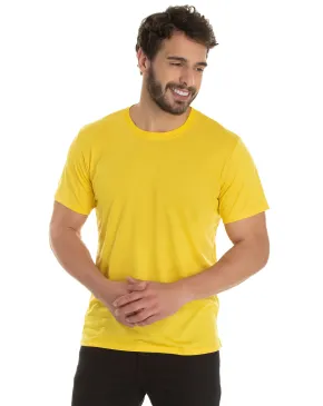 KIT 5 Camisetas de Poliéster/Sublimática Amarelo Canário