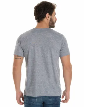 Kit 5 Camisetas Pv / Malha Fria Cinza Mescla