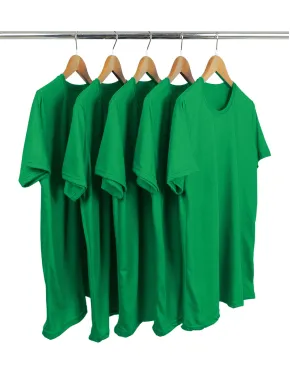 KIT 5 Camisetas de Poliéster/Sublimática Verde Bandeira