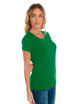 KIT 5 Baby Look de Algodão Premium Verde Bandeira