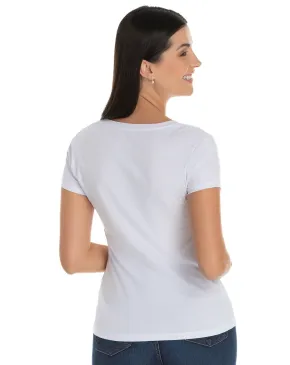 Baby Look de Algodão Premium Branca