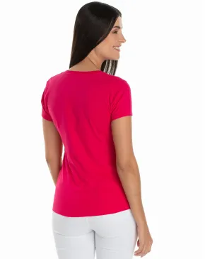 KIT 5 Baby Look de Algodão Premium Rosa Pink