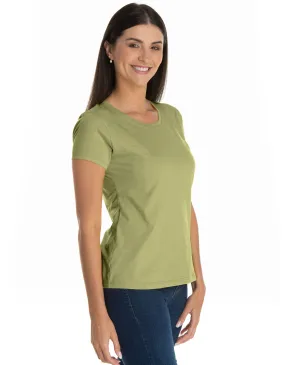 Baby Look de Algodão Premium Caqui