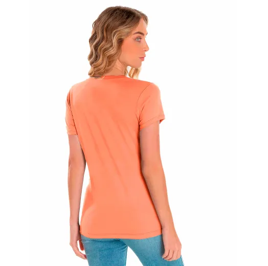 KIT 5 Baby Look de Algodão Premium Coral