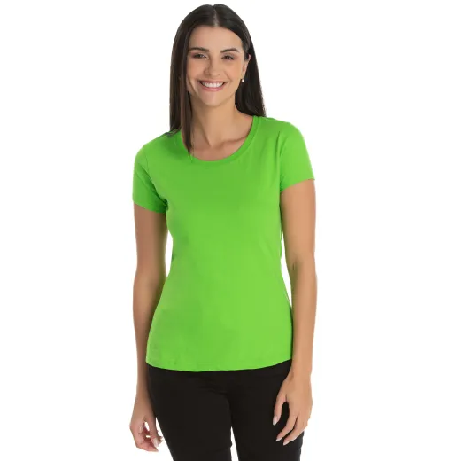 Baby Look de Algodão Premium Verde Limão