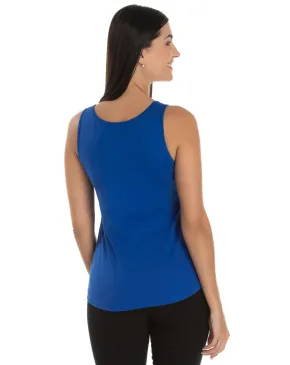 Regata Feminina de Algodão Premium Azul Royal