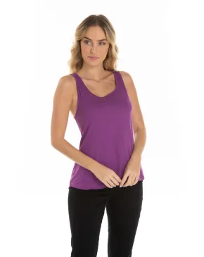 Regata Feminina de Algodão Premium Roxa