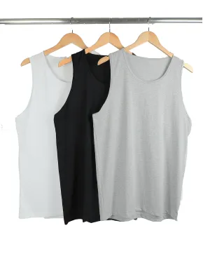 Kit 3 Regatas Masculinas de Algodão