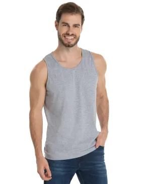 Regata de Algodão Premium Cinza Mescla