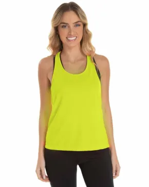 Kit 5 Regatas Feminina Dry Fit Verde Lima Proteção UV 30+